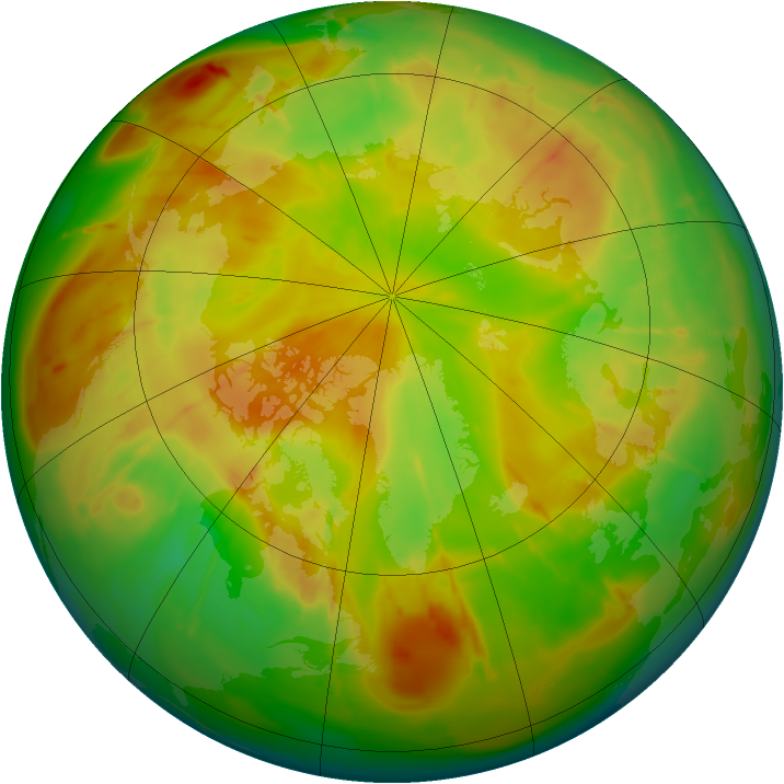 Arctic ozone map for 25 May 2010